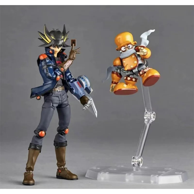 100% In Stock Original KAIYODO Revoltech Yu Gi Oh  5D's Yusei Fudo Anime Action Collection Figures Model Toys