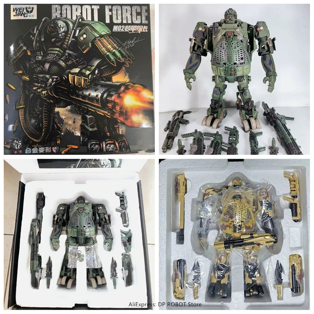 【Presale】Transformation WEIJIANG WJ M02 2.0 VER Hound M-02 Green Desert Color Action Figure With Box