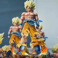 Jt Toy Dragon Ball Z Son Goku Anime Figure Super Saiyan Goku 2 Heads Statue Action Figures PVC Collection Model Decor Toys Gifts