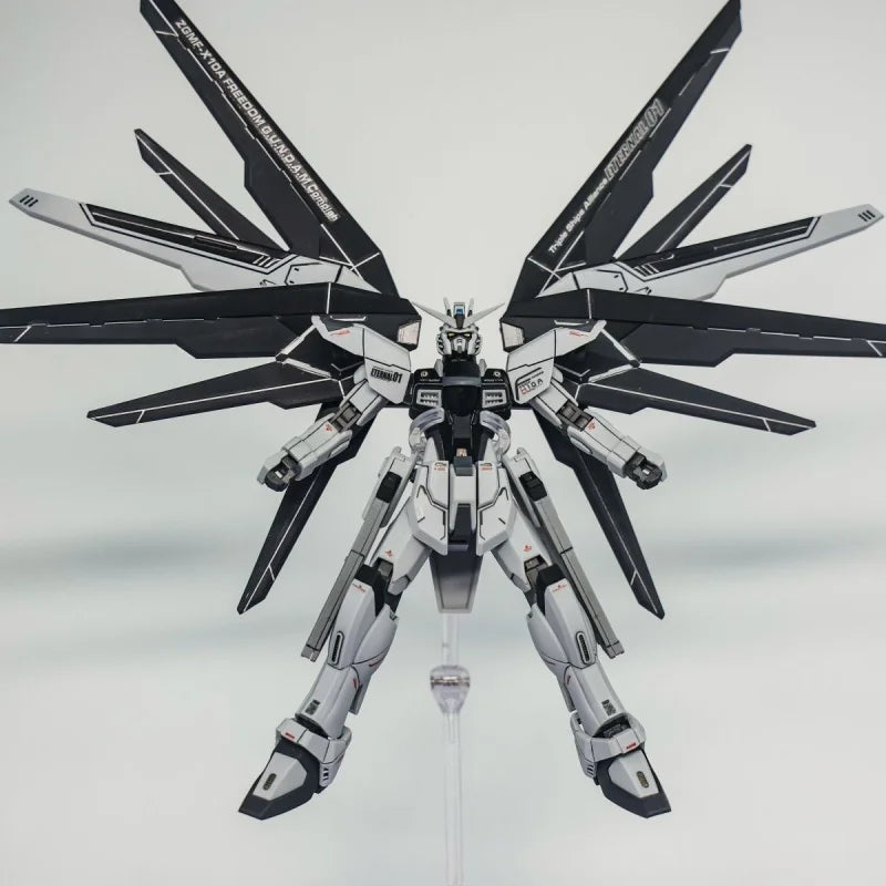 HG Strike Freedom Not Activated Color Scheme Black and White Color Matching 1/144 Assembled Mecha Model