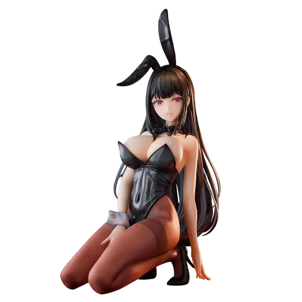 18CM Anime Bunny Girl Hina Figure Sakurajima Mai Black Silk Sexy PVC Detachable Adult Series Peripheral Collection Display Gift