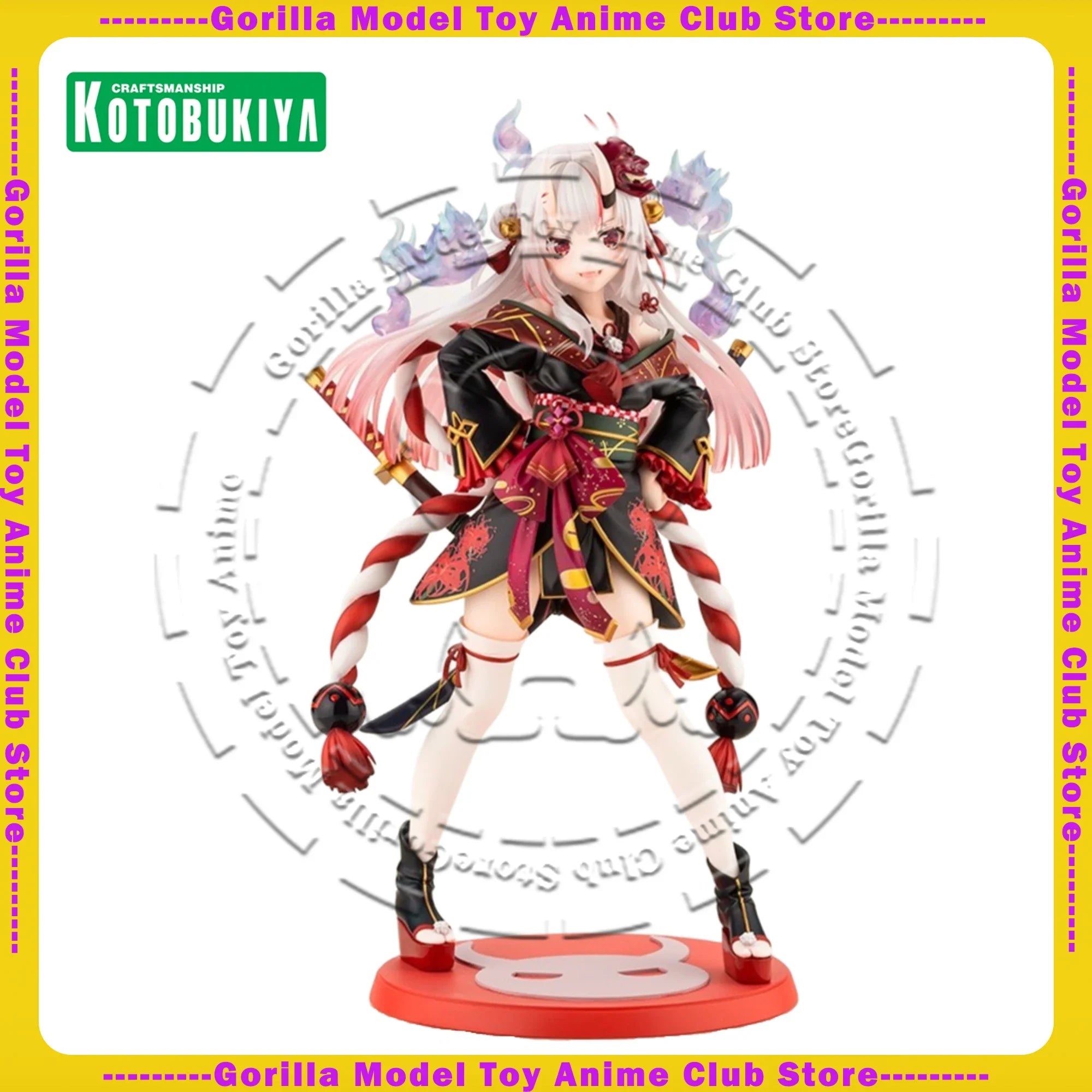 In Stock Original Genuine KOTOBUKIYA Nakiri Ayame hololive Anime Figure Model 245mm Collectible Statue Gift Model Doll Ornament