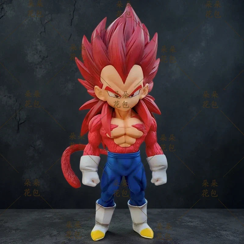 Dragon Ball Super Saiyan Four Vegeta Action Figure Collectible Toy Q Version Trendy Plaything Anime Figurine Display Item