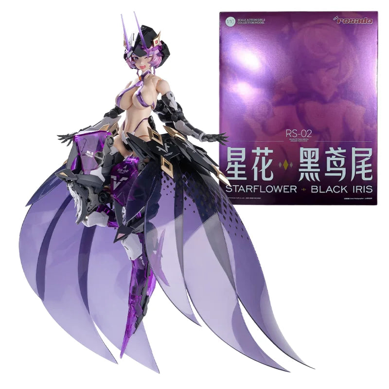 Rosado RS-02 Starflower Schwarze Iris Figur Offiziell Earnestcore Craft Action Girl Anime Mecha Figur Sammlerstück Spielzeug Deko Geschenke