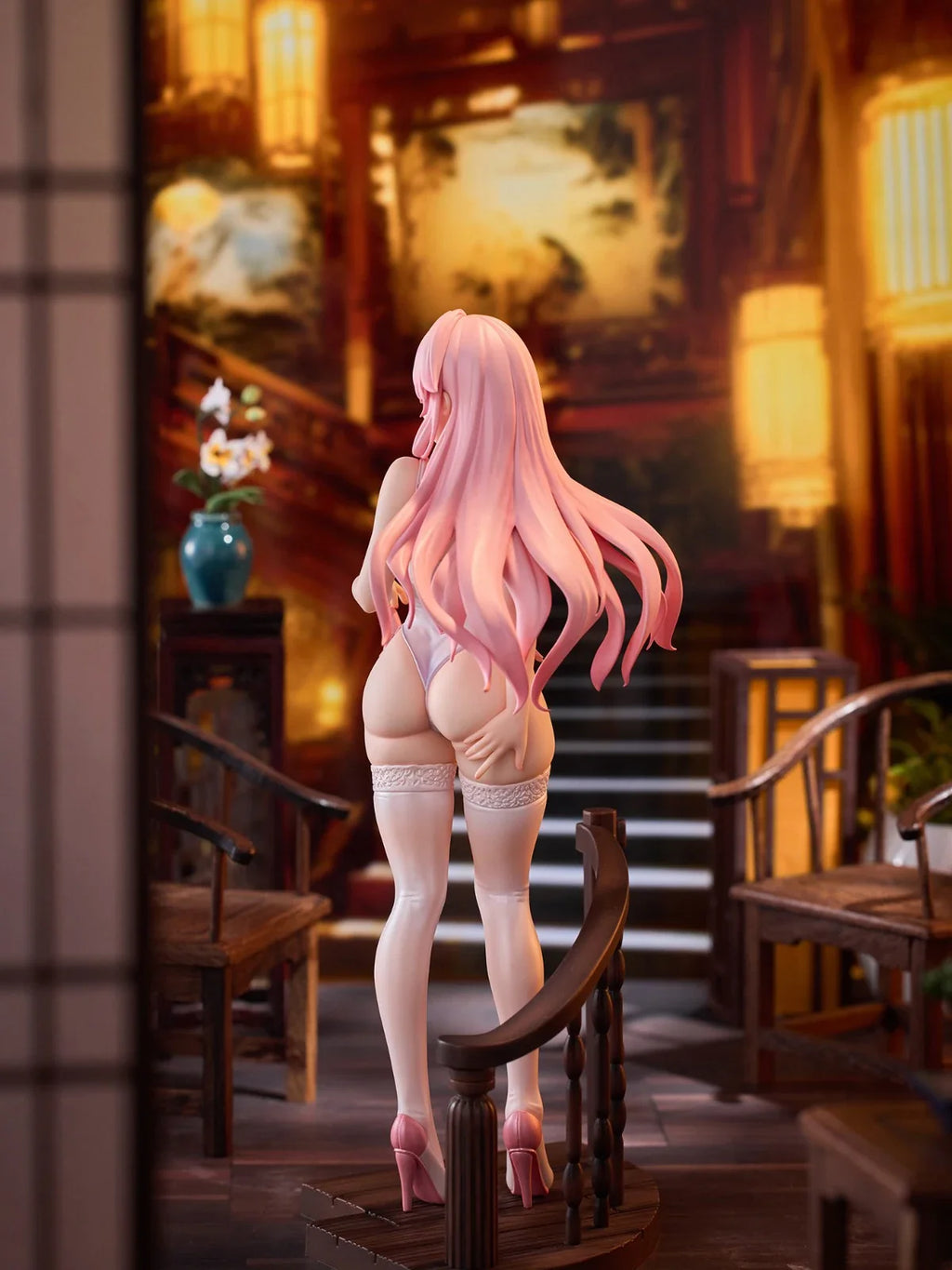 Original Genuine AniMester KADOKAWA Prepainted Kaifuku Jutsushi No Yarinaoshi Flare 1/7 H=250mm Anime Girl Model Figure Gift