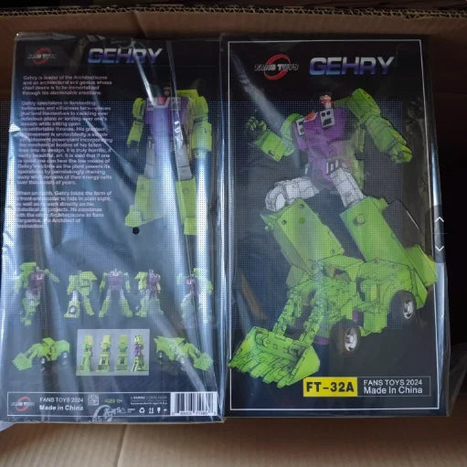 In Stock Super Strong FansToys GEHRY FT-32A FT32A Devastat Scraper Combination Action Figures G1 Forklift Robot