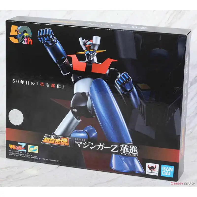 In Stock Bandai Genuine SOUL OF CHOGOKIN GX-105 MAZINGER Z -KAKUMEI SHINKA- 50th Anime Model Toys for Boys Gifts Original Box
