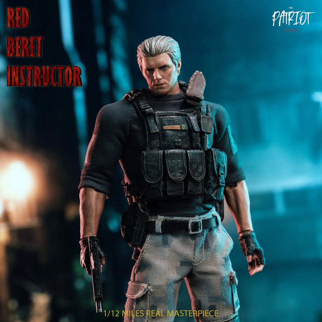 In Stock Patriot Studio Resident Evil 1/12 Leon Kraus Chris Police Officers Zombie Chainsaw 6-inch Action Figures Collection