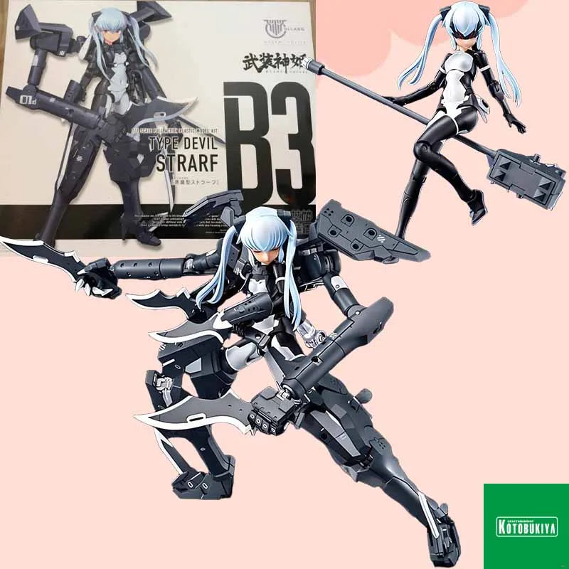 Kotobukiya Original MEGAMI DEVICE X BUSOU SHINKI TYPE DEVIL STRARF 1/1 Anime Action Figure Assembly Model Toys Collectible Model