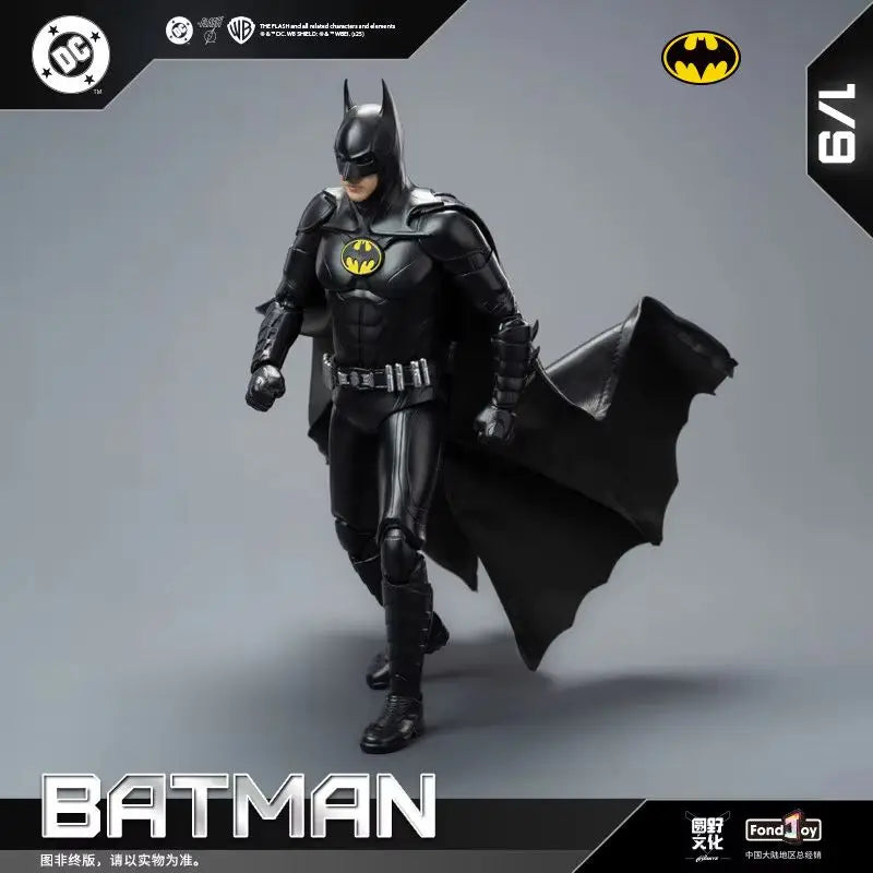 Fondjoy 1/9 2023 Keaton Batman Action Figure Collectible Trendy Toy Statue Desktop Ornament Doll Model Kit Boy Fans Gift