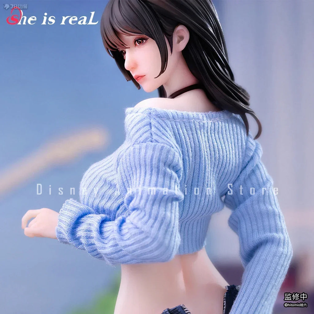 100% Original Bear Panda X She Is Real Guitar Sister Girl 1/5 Hitomio Action Model Figure Anime Figures Decoration Kawaii Hobby