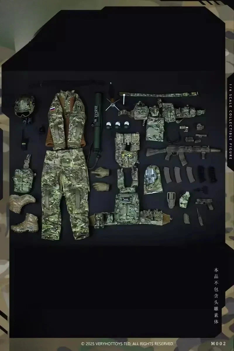 VERYHOT M002 Vorbestellung 1/6 Scale Männliche Russische Alpha Special Forces Kleidung Set Modell Passend für 12'' Actionfigur Körperpuppen Set Modell
