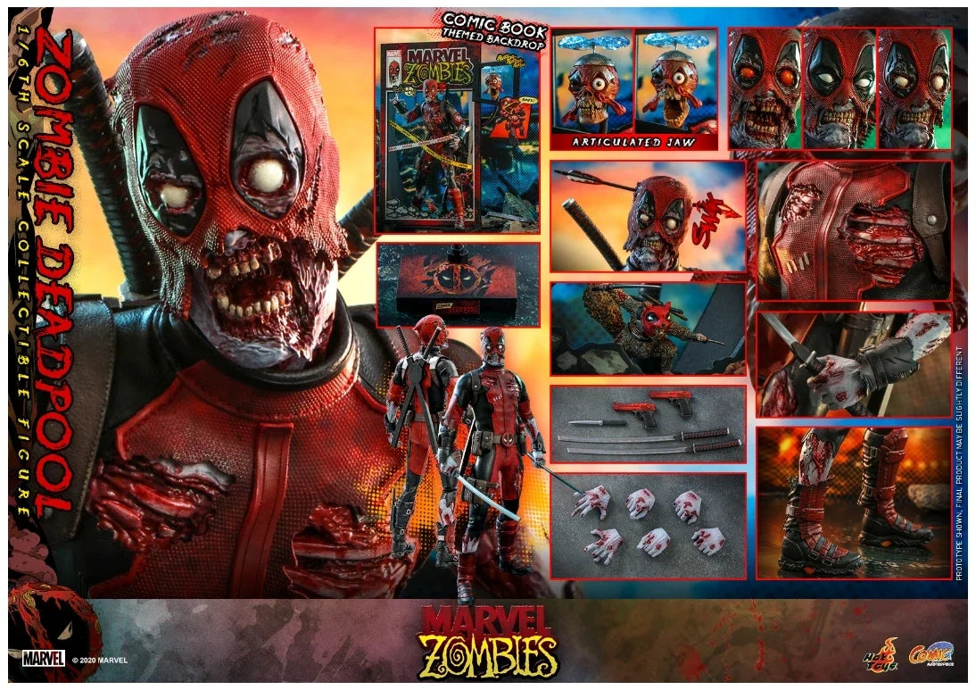 【MT】Hot Toys CMS06 "Marvel Zombies" Zombie Deadpool 1:6 Scale Collectible Doll Anime Model Toy Gift