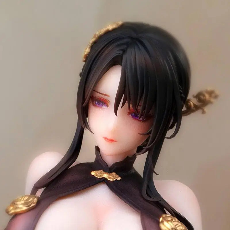 Bearpanda Chinese Style Cheongsam Series 1/6 Scale Handmade Silk Plush Action Figure With Shawl Collectible Toy