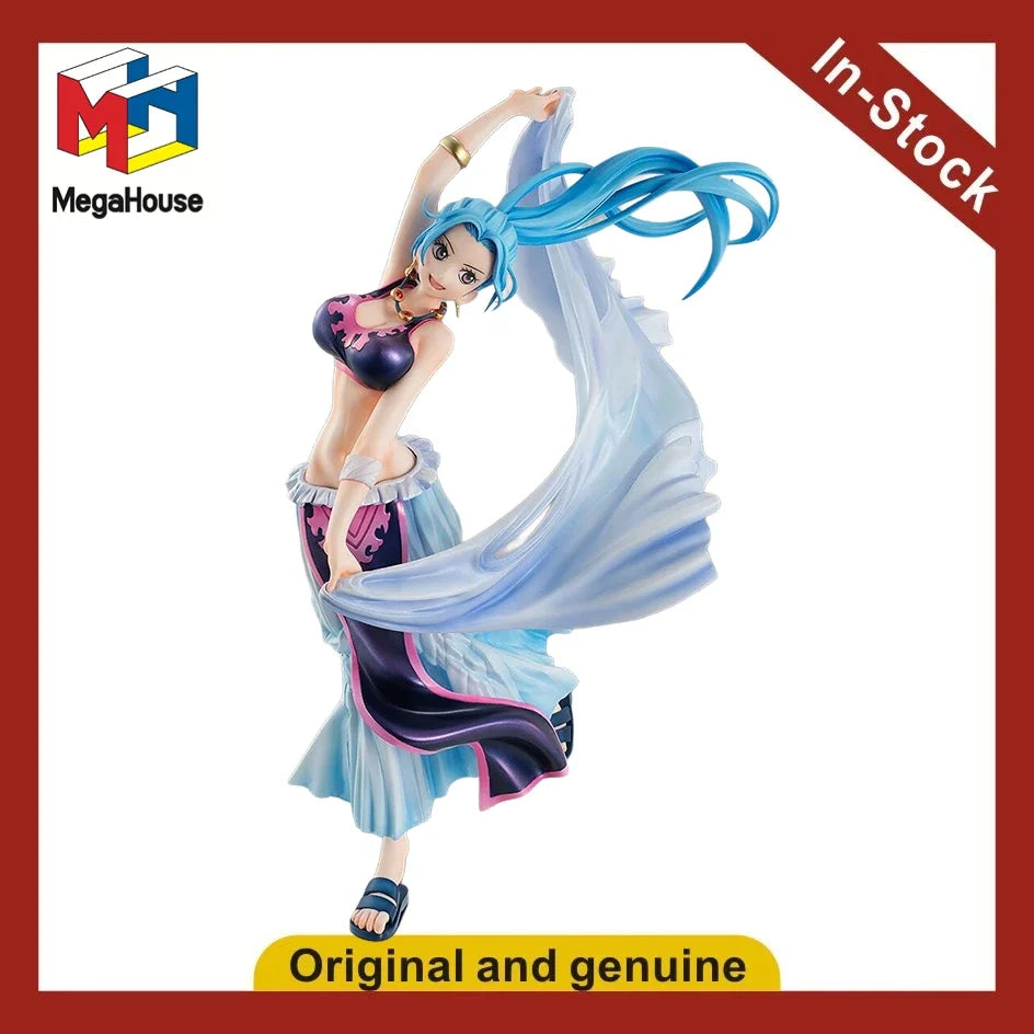 In Stock Original MegaHouse Portrait of Pirates "Playback Memories" Neptune Nafirutali Vivi Anime Doll Figure Model Toys Gifts