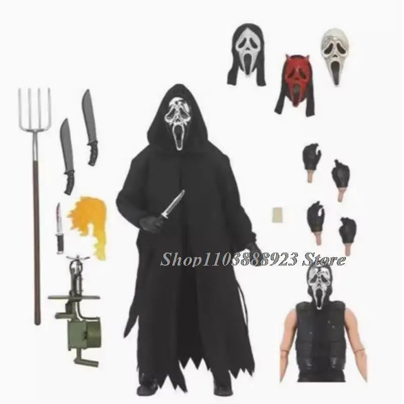 Anime GhostFace Figure Neca Horror Ghost Nun Action Figures Toys Doll for Halloween Party Christmas Gift