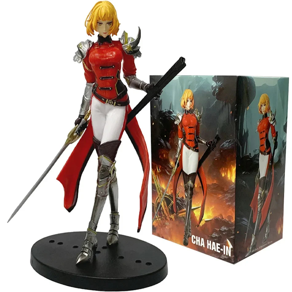 20cm In Stock Upgrade(Anime Version) Cha Hae-in Action Figure PVC Collect Model Figure Display Anime Merchandis