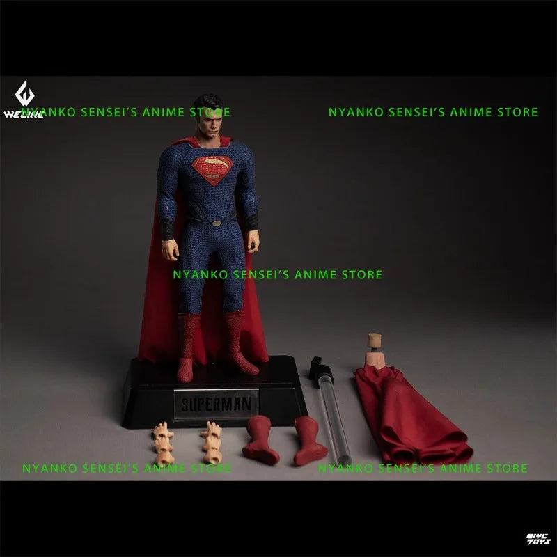 In Stock WELIKE TOYS Son of Krypton Superman 1/12 Scale Fabric Suit Action Figure WLT03 Anime Models Toy Doll Gift Collectible
