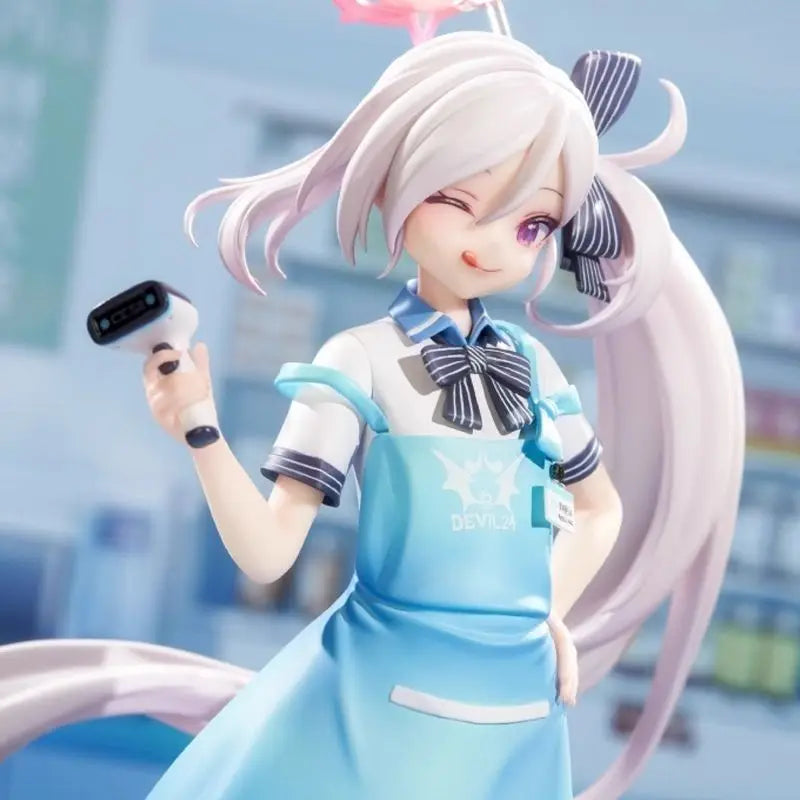 24cm Blue Archive Asagi Mutsuki Cashier Standing Game Girl Figures Models Statue Models Boys Collectible Ornament Doll Toys Gift