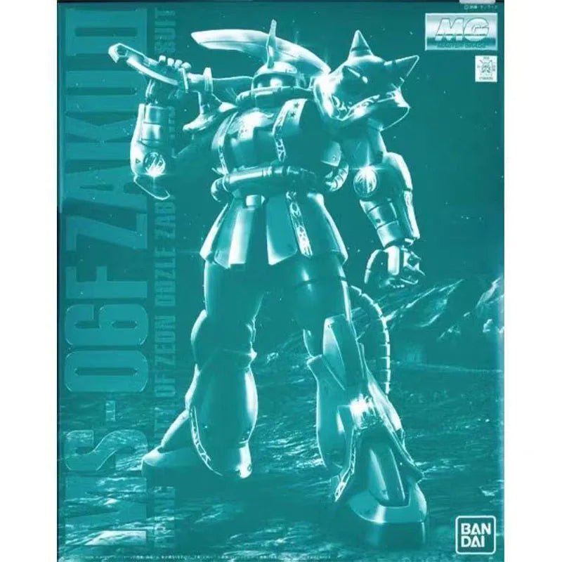 Bandai Original MG ZakuⅡ Dozle Zabi Custom MS-06F 1/100 Anime Action Figure Assembly Model Toys Gifts For Children GUNDAM