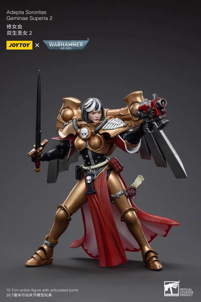 【In Stock 】JOYTOY Warhammer 40K Adepta Sororitas Celestine Living Saint 3PCS 1/18 Action Figures Models Toys