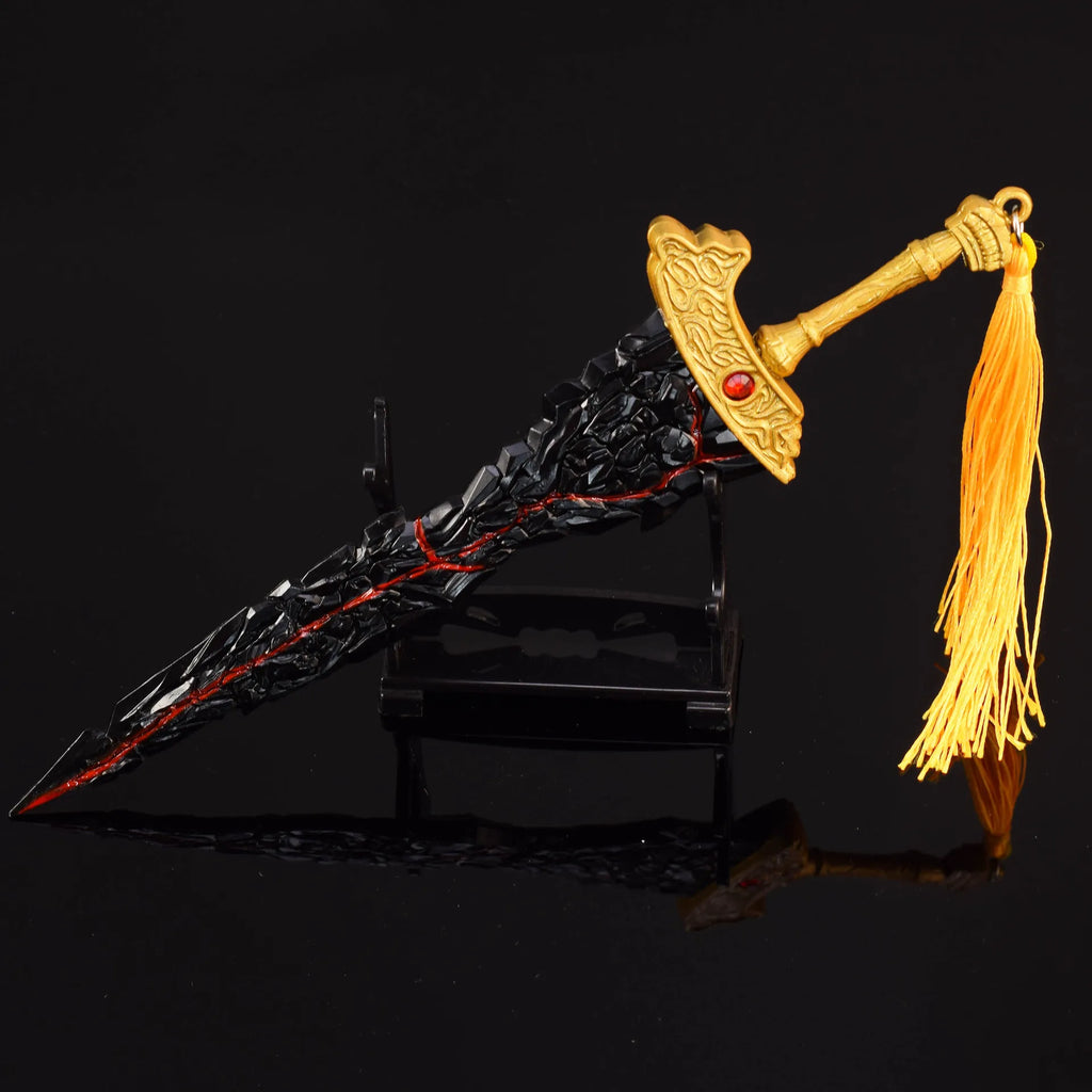 22cm Maliketh's Black Blade Eldenn Metal Sword Ring ER,Game Replica Model Action Figure,Ornaments Collections Boys Gifts