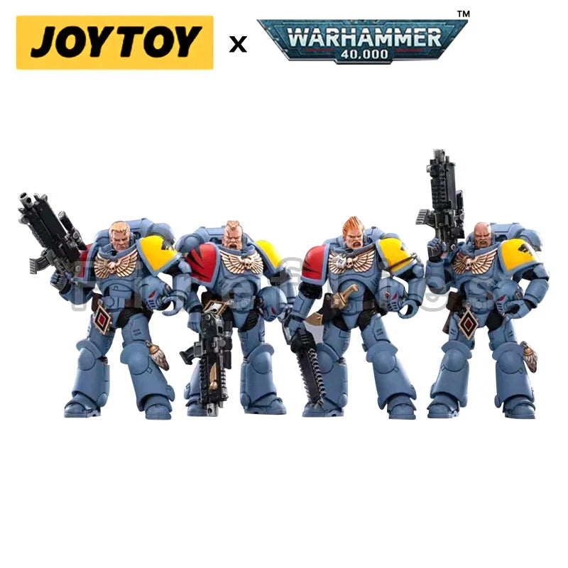 1/18 JOYTOY Action Figure (4PCS/SET) 40K Space Wolves Battle Pack Hunter Pack Anime Model Toy