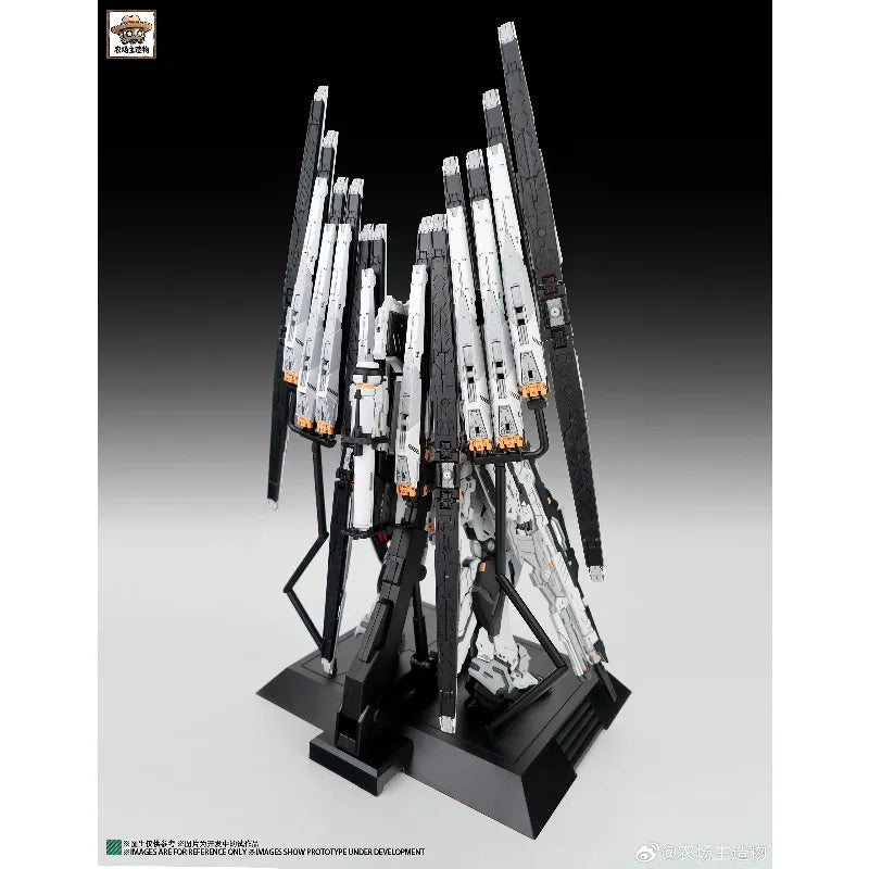 24cm NCZZW Model RX-93 Nu Fighter Action Figure CMM GK Style 1/100 Scale Assembly Model Kit Anime Figurine UC Birthday Gift