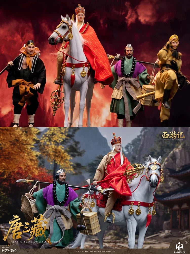 HAOYUTOYS 1/12 H22054 Tan Sanzang H22055 Wu Kong H22056 Ba Jie H22057 Wu Jing H22058 White Dragon Horse Myth West to The Journey