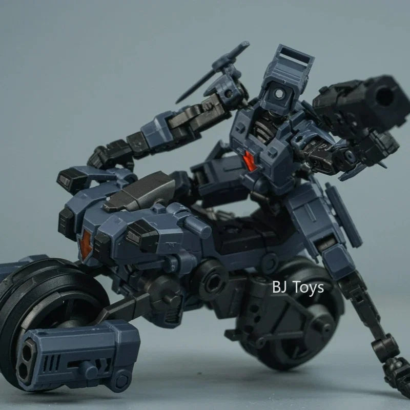 Transforming Motorcycles Soldiers Flying Cavalry Model 1/24 Assemble Mecha Movable Skeletons Anime Action Figures Boy Toys Gifts