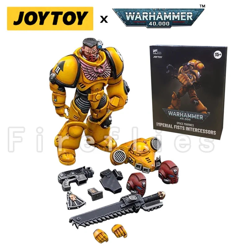 1/18 JOYTOY Action Figure (4PCS/SET) 40K Fists Intercessors Anime Collection Model Toy