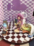 13cm No Game No Life: Zero Azriel Shiro Jibril 1/7 Great War Ver. Phat Anime PVC Action Figure Toy Game Collectible Model Doll