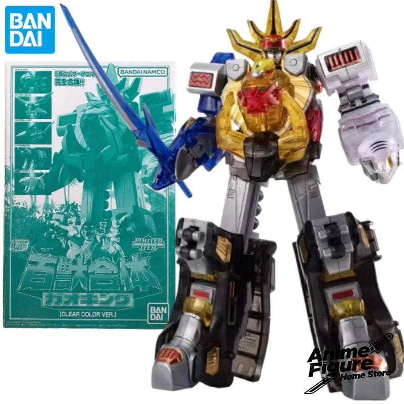 100%Original in Stock Bandai SMP Hyakujuu Sentai Gaoranger GaoKing Clear Color Ver Anime Character Assemble Toy Model Collection