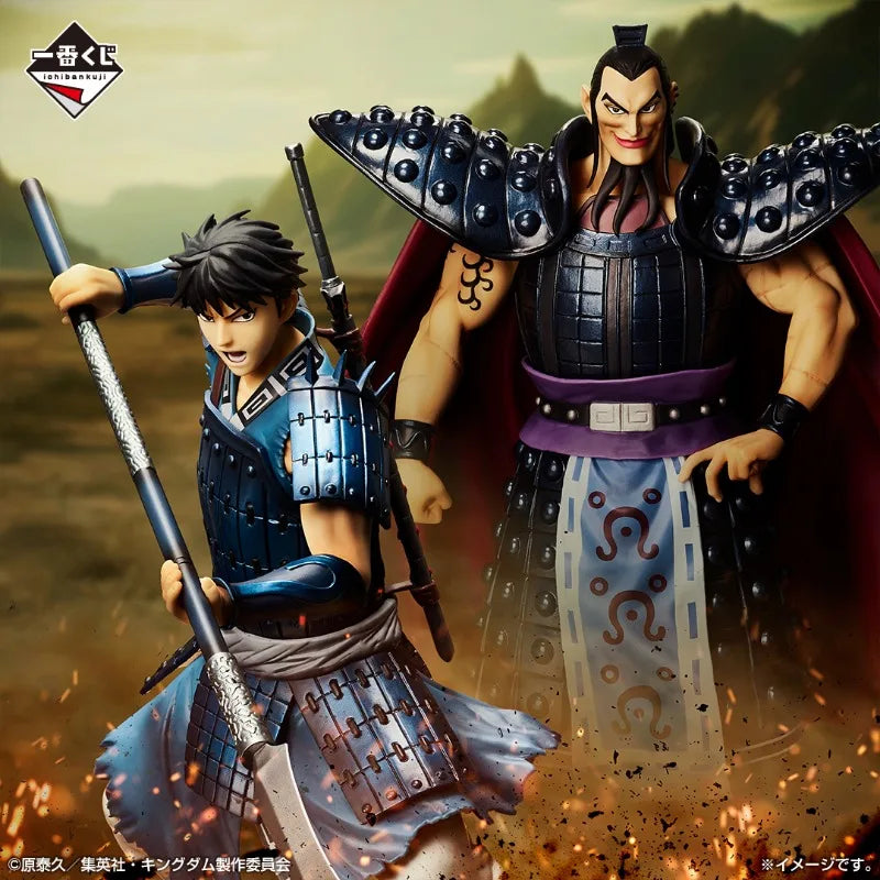In Stock Bandai Ichiban kuji Kingdom B Prize Shin MASTERLISE 23cm Figure Anime Action Model Figurals Brinquedos Toys Gift Boy