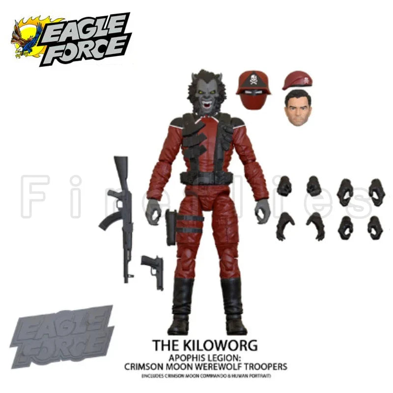4-Zoll Eagle Force Actionfigur 40. Jubiläum Welle 5 Figuren Anime-Sammlung Filmmodell als Geschenk