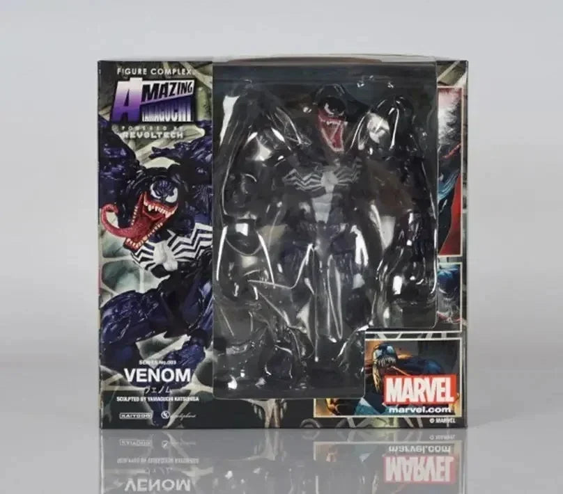AMAZING YAMAGUCHI Carnage Venom Spider Man Marvel legends Action Figure Joint Movable Change Face Statue Model kids for Toy Gift