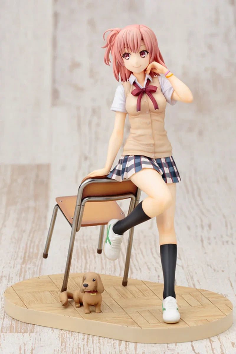 In stock Genuine My teen romantic comedy snafu Yuigahama Yui Chair VER.19CM PVC Action Anime Figure Model Toys Figure Doll Gift