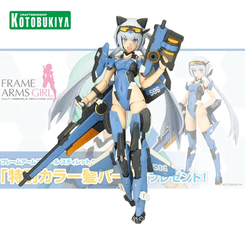 Genuine Kotobukiya FRAME ARMS GIRL STYLET FG147 Swimsuit Ver Original Action Figure Collectible Model Statuette Toys Doll Gift