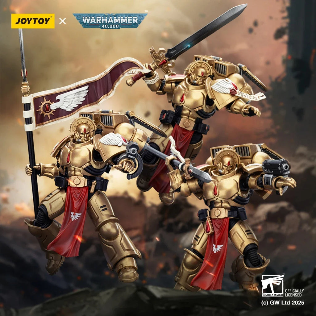 HIPLAY JOYTOY Blood Angels Sanguinary Guard Commander Dante 1/18 Warhammer 40,000 Reissue Action Figure