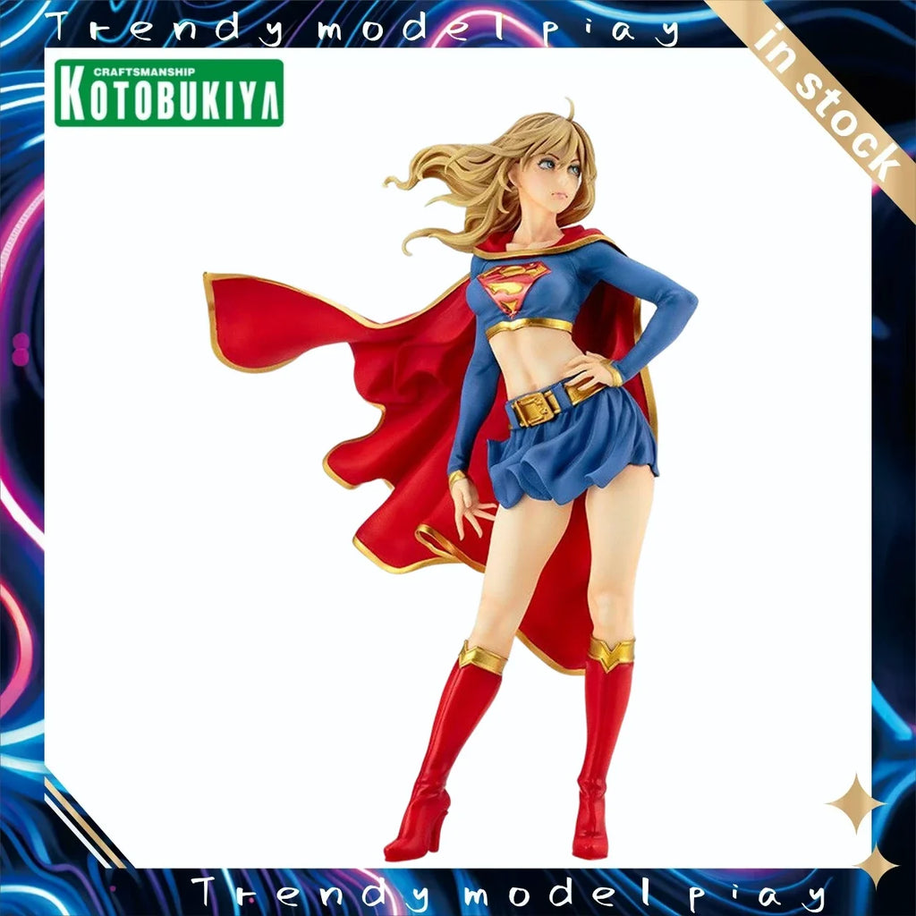 In Stock Original KOTOBUKIYA Supergirl Vers.2 - Bishoujo Statue - DC Comic Bishoujo 1/7 Action Figures Models Toys Gifts