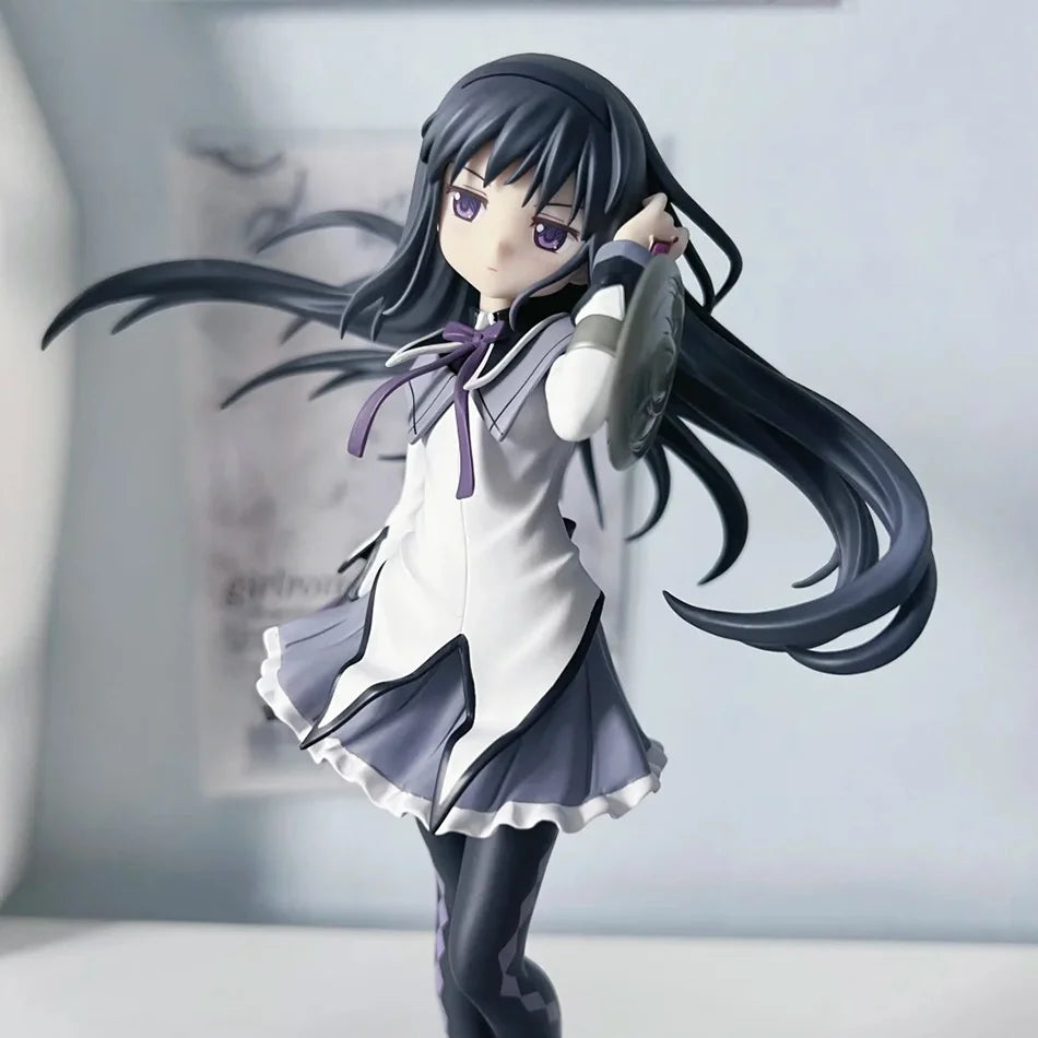 18CM Puella Magi Madoka Magica Aniem Figure Akemi Homura Magic Girl PVC Anime Action Figures Model Anime Cartoon Model Toy Gift