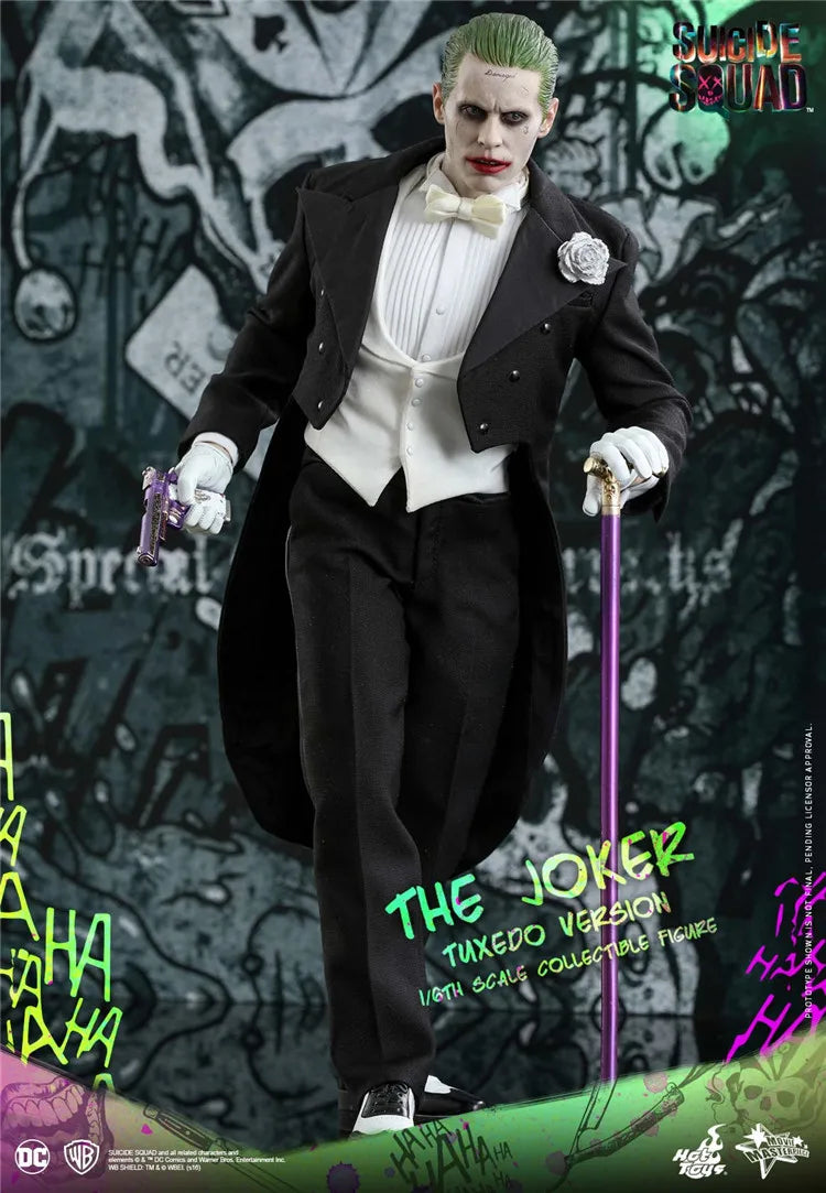 HOTTOYS HT 1/6 MMS395 DC Comics Role Male Soldier Jared Leto Suicide Squad Tuxedo Version Joker Full Set 12in Action Figure Body