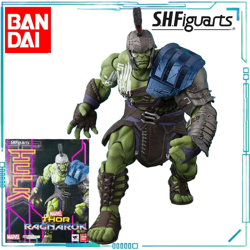 Bandai Genuine S.H.Figuarts SERIES Thor: Ragnarok THOR and  Hulk Finished Product Movable Model Retro Toy Collection As A Gift