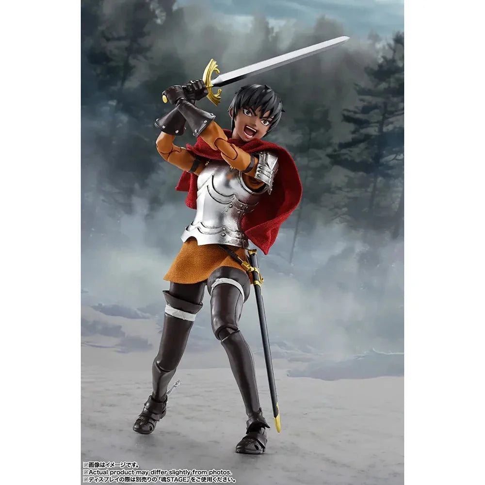 Original New BANDAI S.H.Figuarts Casca (Band of the Hawk) 14.5cm SHF Collectible Action Anime Figure Model Toys