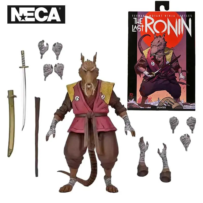 NECA 54351 Toys Teenage Mutant Ninja Turtles The Last Ronin Action Figure Ultimate Splinter 18 cm Original Doll Model TMNT