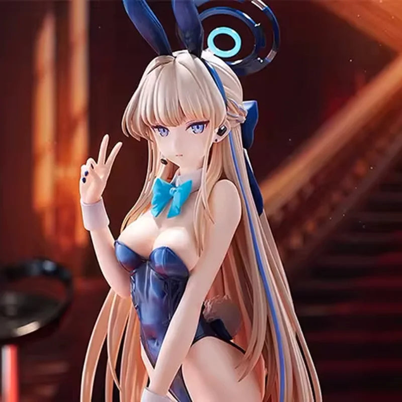 25cm Blue Archive Sexy Anime Figure Ichinose Asuna Bunny Girl Action Figure Figurine Adult Model Toys