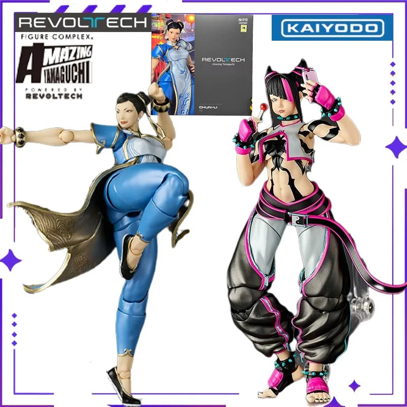 KAIYODO Original Wheel Technology Series Amazing Yamaguchi Street Fighter 6 Spring Beauty GameMobile Doll HandmadeModel Toy Gift
