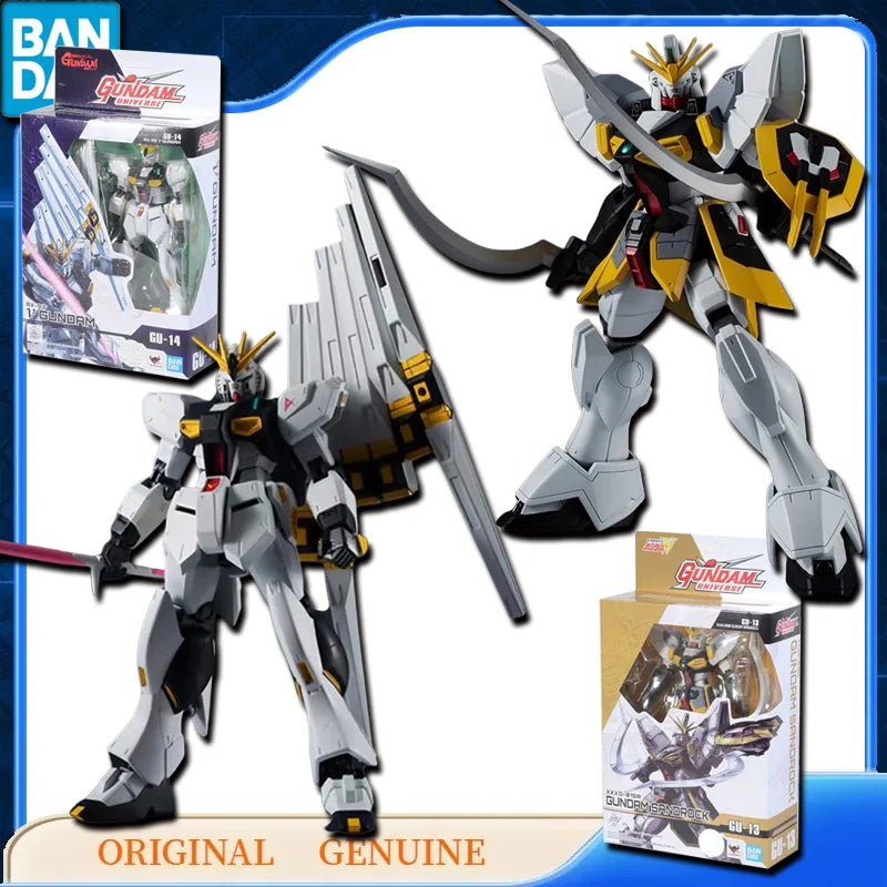 Bandai Original XXXG-01SR SANDROCK GU-13 RX-93 V GUNDAM UNIVERSE GU-14 Anime Actionfiguren Spielzeug Kinder Geschenk Modell Ornamente