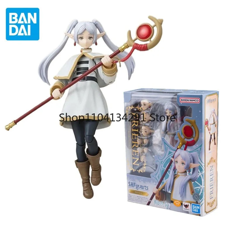 BANDAI Original Genuine S.H.Figuarts Frieren At The Funeral Anime Figure Frieren Action Figure Toys for Kids Birthday Gifts
