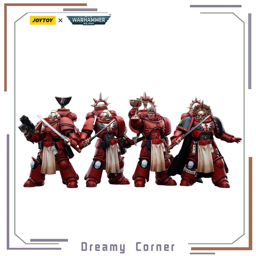 【In Stock】JOYTOY Warhammer 40K Blood Angels Veteran Vigna Salus Alberigo Laenatus 4PCS 1/18 Action Figure Toy Model